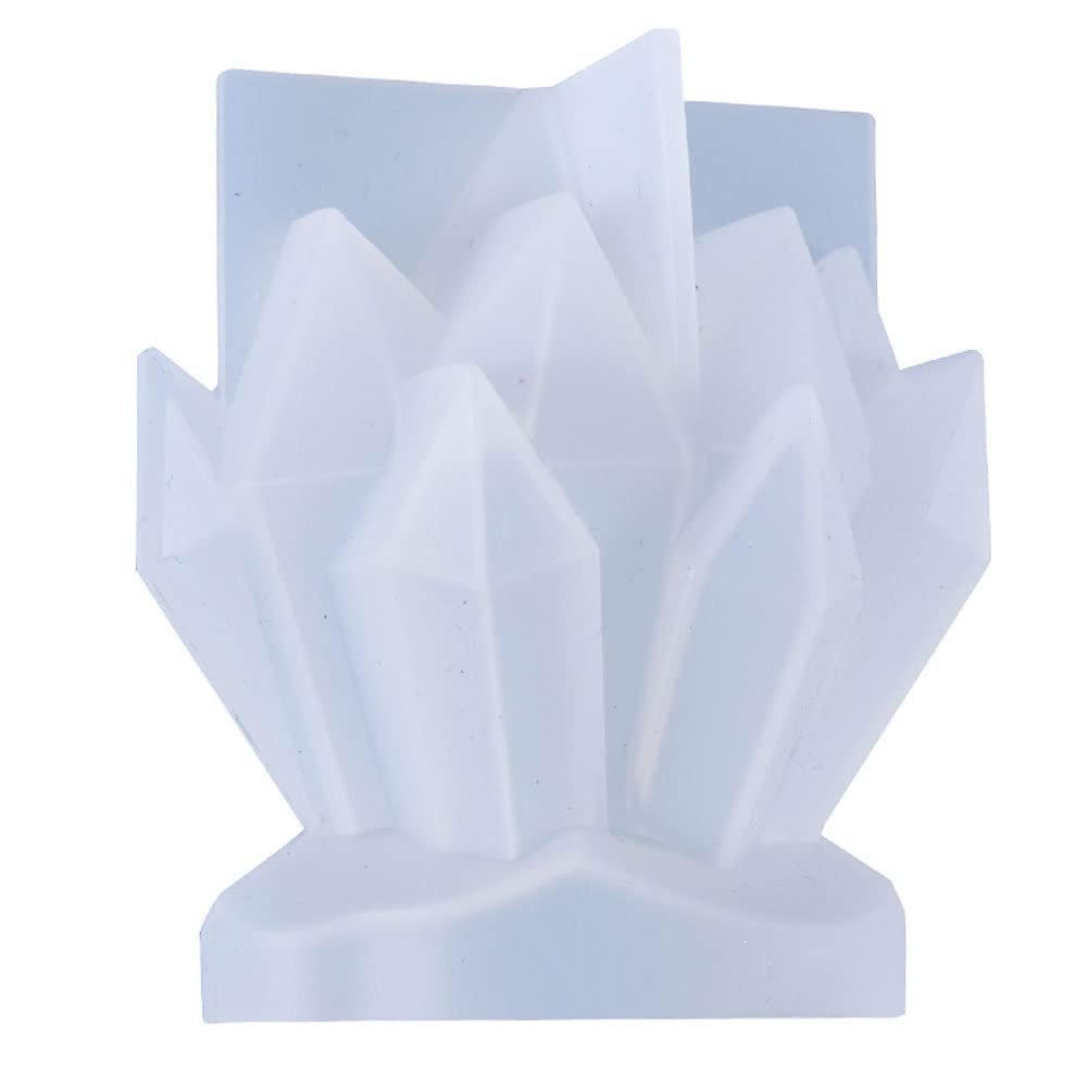 Świeca, Formy na świece Kryształ Klaster Formy żywiczne Formy do wyrobu świec Świeca silikonowa 3d Odlewanie z żywicy epoksydowej Geometryczna forma Diy Rzemiosło do dekoracji stołu