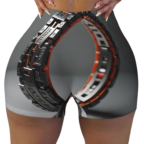 Realistic Bracelet Pattern Sports Shorts, high Elastic Slim Fitness Pants, Suitable for Yoga/Leisure/Daily wear