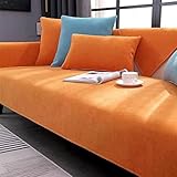 XRDSHY Sofabezug, Sofa Überwurf, Sofa überwurfdecke, Sofa überzug，Sofadecken für Sitzfläche, Sofadecke rutschfest, Couch Bezüge, Sofa Schoner,Orange-70 * 120cm