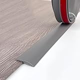 Bodenschwellenübergangsleiste, Türschwellen-Bodenübergangsstreifen 3,5 x 100 cm, selbstklebendes PVC for Fugen, mehrfarbig(Grey)