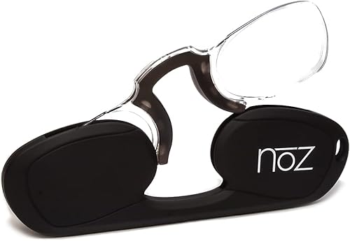Noz - Gafas de lectura sin brazos para hombres y mujeres lectores de bolsillo con funda lectores delgados y flexibles sin brazos para mujeres y