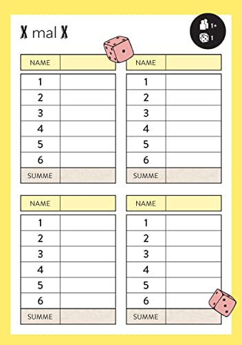 Würfelspiele | Spielspaß für Groß und Klein: Nachhaltiger Spieleblock auf Recyclingpapier mit über 300 Vorlagen für die ganze Familie | Würfel-Spielblock für Spieleabende (pen2nature books)