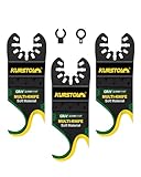 KURSTOL Cuchilla oscilante con gancho multiherramienta, 3 piezas hojas de...