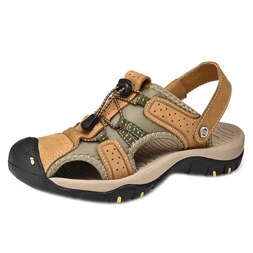 Mens Sandals Genuine Leather Summer Beach Men Casual Shoes Outdoor Big Size Shoes