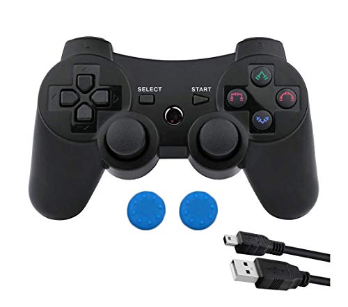 Mando PS3 inalámbrico Bluetooth PS3 Controller Doble vibración Six-Axis Mando a Distancia...