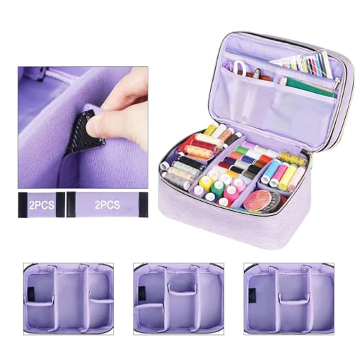 Panier de couture pour outils de couture qui résout le désordre des fils et aiguilles - 4