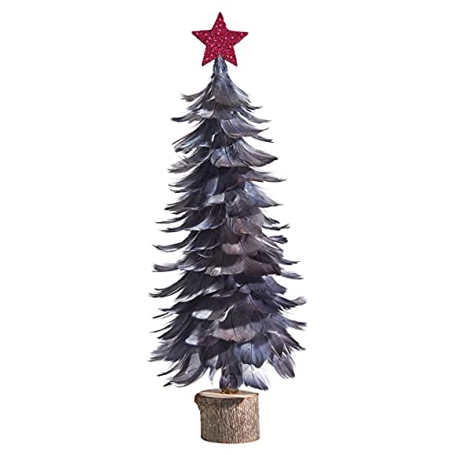 kamelshopping Arbres décoratifs - Belle alternative au sapin de Noël et à paillettes pour la table (gris) Cover