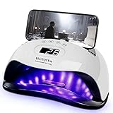 nail art lampe uv 💅Genug Platz für 5 Nägel auf einmal💅: Der professionelle UV Lampe für Gelnägel kann die 5 Fingernägel oder Zehennägel gleichzeitig trocknen – Daumennagel muss NICHT mehr separat behandelt werden. Unser Nageltrockner mit 180-Grad-Licht kann die ganze Hand oder den Fuß auf einmal trocknen, inkl. des Daumens, und Aushärten an den Seiten ist auch kein Problem. 50.000 Stunden Lebensdauer und langlebig. Komfortables weißes Licht, um Ihre Hände, Augen und Haut zu schützen.