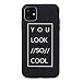 Produktbild Yobby Hülle für iPhone 11,Slim Matt Schwarz Silikon Handyhülle mit Lustige Sprüche,Jungs Mädchen Männer Weich TPU Gummi Gel Rückseite Schutzhülle für iPhone 11-Cool