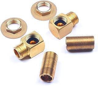 Installation Kit for Wall Mount Faucet Backsplash Mounted 90 Degree Elbow Adapter Set for Faucets Mounting Stainless Steel Commercial Kitchen Prep & Utility Sink