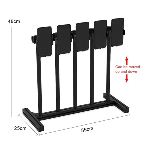 Support multitéléphone réglable pour ordinateur de 55cm avec rotation 360° - 3