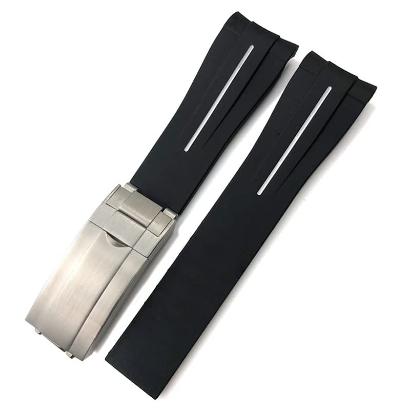 Bracelet montre silicone 20mm blanc pour Explorer au quotidien et en vacances
