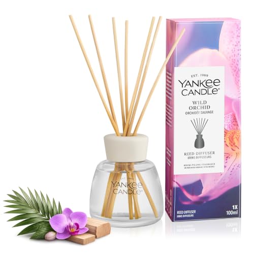 Yankee Candle Diffusore a Bastoncini | Wild Orchid | Per Spazi Piccoli e Medi | Fino a 10 Settimane di Fragranza
