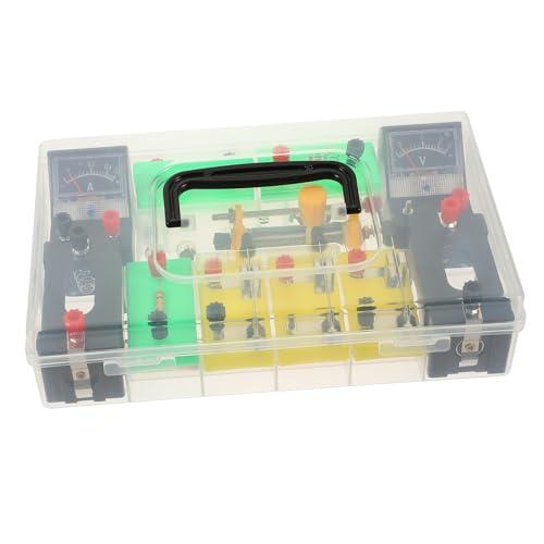 SUPVOX Kit D'expériences Scientifiques D'électricité pour Collégiens en PVC, Matériel Pédagogique Facile à Transporter Ranger pour Apprentissage Physique Couleur Aléatoire
