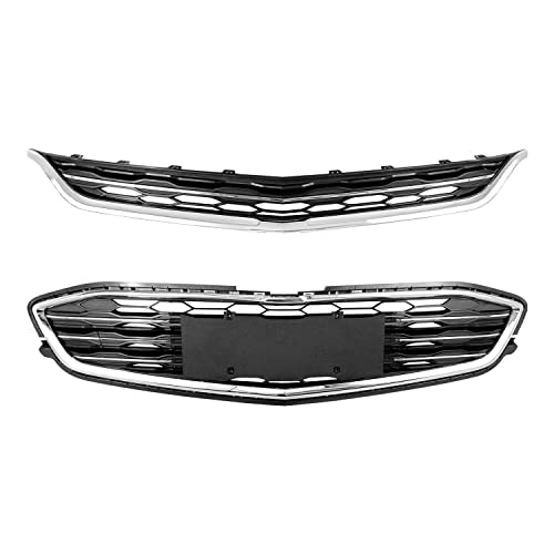 Matmacro Front Bumper Upper Lower Grille Compatible For Chevy Malibu Honeycomb Mesh Grill 2016 2017 2018 #TOP5