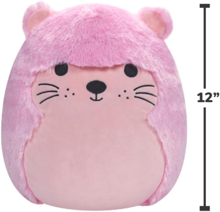 Squishmallows FuzzAMallows Plush Toy Pink Otter 30 cm Cuddly Toys