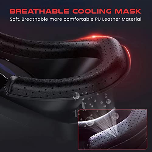 Image of Irusu Play VR Ultra 2026 | VR Headset for All Mobiles with 40mm HD Anti-BluRay Lens | Adjustable IPD & Focal VR Headset | Built-in Type-C Headphones + Bluetooth Remote | Mobile VR Gaming Set