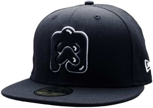 激レア/美品【ニューエラ×キン肉マン】限定コラボ 肉 ロゴ キャップ 黒×白 9FIFTY キン肉マン 肉マーク 40th グレー ブラックバイザー
