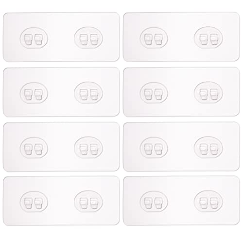 8 Pack Shower Caddy Adhesive for Replacement, Strong Transparent Adhesive for Shower Caddy Sticky