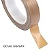 PRETYZOOM PTFE Heat Resistant Vacuum Sealer Tape 10mm X 10m X 0.13mm Sturdy Insulation Tape for Handheld Food Sealer and Industrial High Temperature Applications