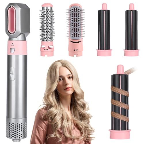Reviews de Pelo disponible en línea. 49 Secador de pelo con peine de aire caliente 5 en 1,Secador Cepillo de Pelo Multifuncional,rizador de pelo, Herramienta de Peinado multifunción para un peinado fácil y rápido