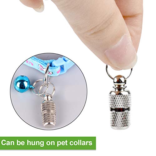 Fodlon hundemarke 5pcs hundehalsband mit namen und telefonnummer Metall dog tag mit Etikett adressanhänger hund halsband hund mit name halsband katze personalisierte hundemarke Haustiere hunde zubehör