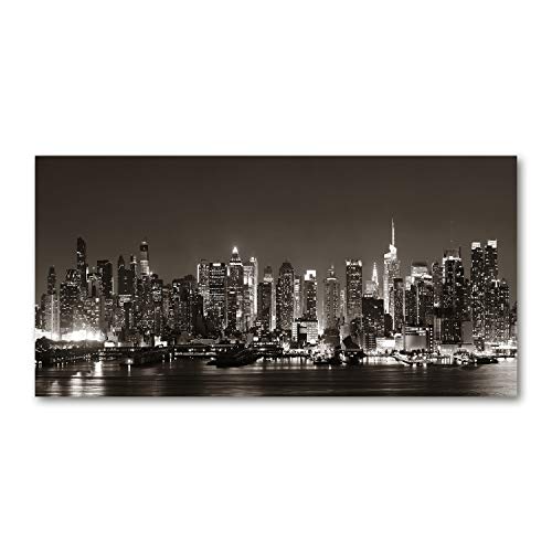 Dosseret en verre Manhattan New York 140x70cm Tulup pour fond de hotte de cuisine
