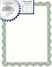 Geographics Optima Green Certificates with Gold Foil Seals, 8.5 x 11", Seal 1.75", Pack of 25 (39452S)
