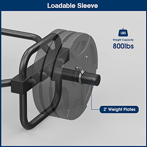 Pone First Trap Bar Deadlift 2-Inch Olympic Weight Lifting,51" Hex Bar Barbell For Squats, Deadlifts, Shrugs,800Lbs Weight Capacity，Black #TOP2