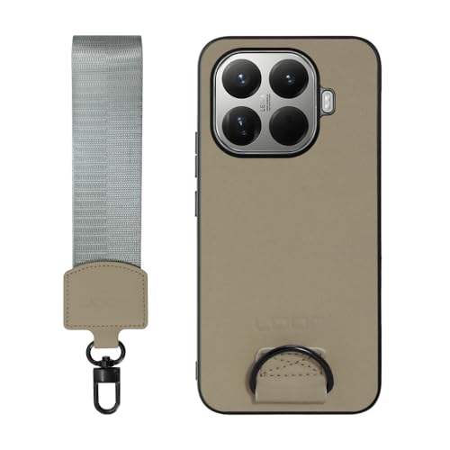 LOOF STRAP-SHELL �{�v ���U�[ �X�g���b�v�t�� �X�}�z�P�[�X for Xiaomi 15T Pro �p �P�[�X �J�o�[ �X�}�z�V�����_�[ �X�g���b�v �X�g���b�v�z�[�� �V���v�� �����h�~ �ϏՌ� ���^ �y�� �n���h�X�g���b�v [�V���[�g/��