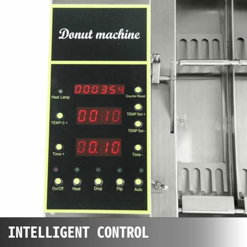 Máquina Eléctrica para Hacer Gofres Y Donas, Alta Eficiencia, 1750 Unidades/Hora, Panel De Control Inteligente, Ideal para Comida Callejera Y Refrigerios.