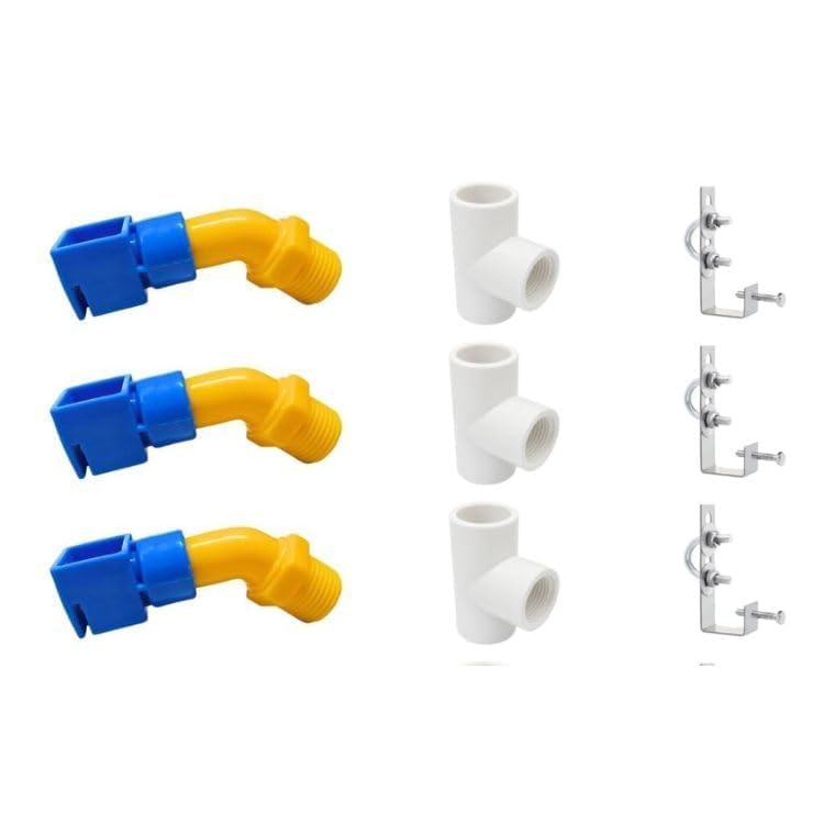 Solar Panel Cleaning Sprinkler System Kit – 1/2‑Inch PVC Nozzles, UPVC Tee Joints & Adjustable L‑Clamps for Rooftop & Ground Solar Panels (3)-image-29
