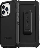 OtterBox iPhone 13 Pro (ONLY) Defender Series Case - BLACK, Rugged & Durable, With Port Protection, Includes Holster Clip Kickstand