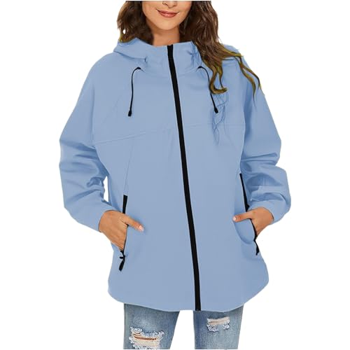Veste imperméable femme pour sport de plein air et randonnée