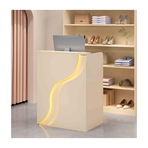 Generico Banco Reception Moderno, Ampio bancone Front-End, Pannello Ecologico, Design Elegante per Ufficio e attività Commerciali, bancone Front-End Elegante da 100 cm
