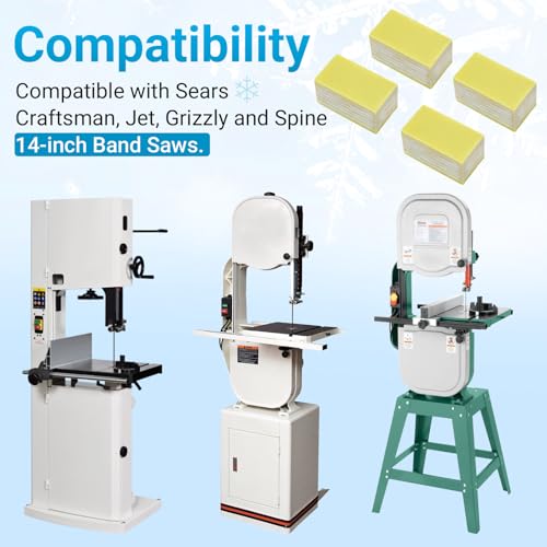 CB50050BL Band Saw Guide Rail Cooling Block Compatible with Craftsman, Jet, Delta, Grizzly, Rigid and Relian 14 inch Band Saws,Blade Cooling Block - Thumbnail 4