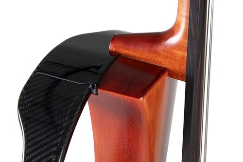GEWA E-Cello Novita 3.0-4/4 – elektronisches Cello mit Carbonrahmen, Massivholz-Korpus und Preamp-System, rotbraun, Made in Germany