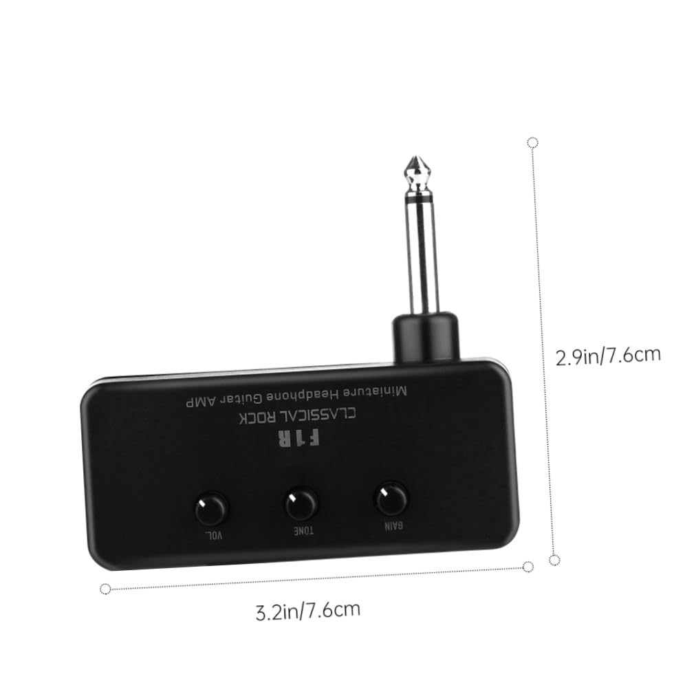 ifundom 3juegos Mini Amplificador De Guitarra Portátil Amplificador De Cabeza Para Auriculares Diseño Compatible Guitarras y Bajos Uso Profesional y Personal Construido Materiales