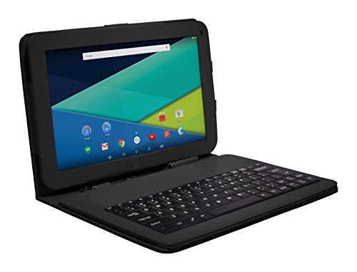 Prestige ELITE A10QL - 10.1-inch QuadCore Android 5.0 Lollipop Tablet with Keyboard Case included Touch screen - Black