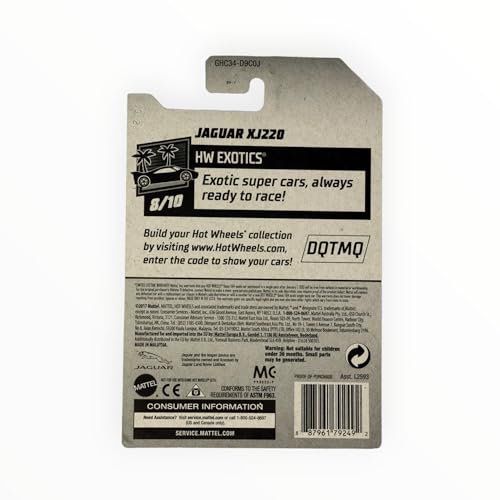 Hot Wheels 2020 Hw Exotics Jaguar XJ220 Verde miniatura 2