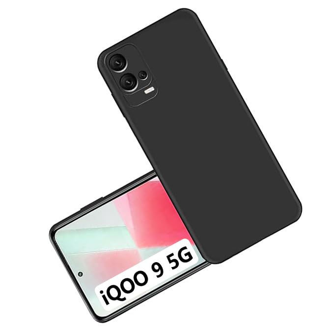 COBERTA Back Cover for iQOO 9 5G Back Cover Case - Black Silicon (B0CQVC38PB) Amazon Price History, Amazon Price Tracker