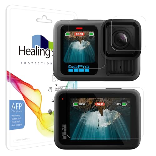 Healingshield �X�L���V�[���t���ی�t�B���� Screen Protector Oleophobic AFP Clear Film GOPRO HERO 13 Black�Ƃ̌݊�������