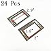 Antrader 24-Pack Tag Label Holder Office File Drawer Handle Business Card Holders