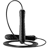 Fitness Übungsseil Jumper Überspringen Seil, Geschwindigkeitssprung Seil Verriegelungsfreies Einstellbares Springseil Anti-Rutsch Aluminiumgriff mit Silikonabdeckung Für Erwachsene Fitness-Workouts Fü