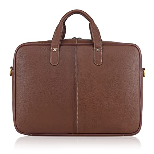 Image of WildHorn Leather Laptop Messenger Bag for Laptop /MacBook up to 15 inch| Padded Laptop Compartment |Office Bag I 365 Days Warranty