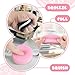 Gytera Sticky Cookie Squishies Fidget Toys Adults, Squeeze Toys Fidget Toys for Autism, Stress Balls for Adults Fidgets Birthday Easter Basket Stuffers(2 Pack Pink Black)