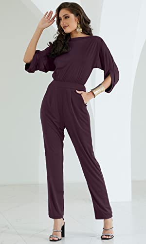 Image of KOH KOH Womens Short Sleeve Semi Formal Cocktail One Piece Jumpsuit Romper