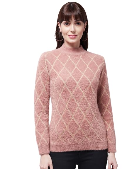 Image of Modeve Women Checkered Sweater for Winters