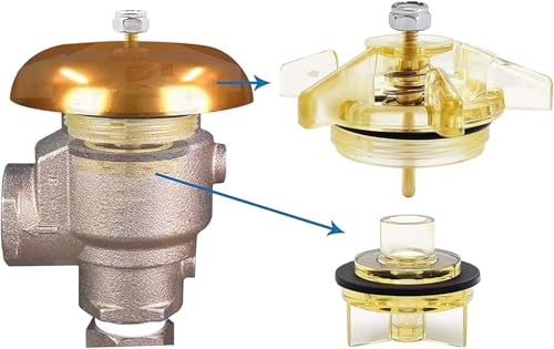 Febco RK-765 Series 1/2" and 3/4" Bonnet and Poppet Assembly Kit, Includes O-ring, E-ring, Washer, Stem, Rubber Disc, Genuine Factory Replacement Parts - Thumbnail 2