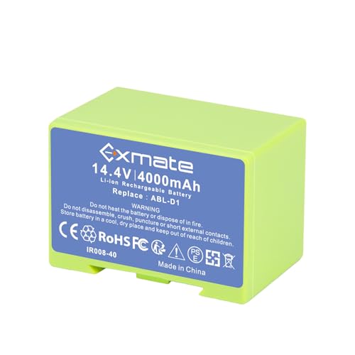 Exmate Batería de repuesto para iRobot Roomba i7 i7+ i3 i3+ i4 i4+ i8+ i7150 i7550 i8550 e5 e6 ABL-D1 batería de repuesto compatible con Roomba i y e Series